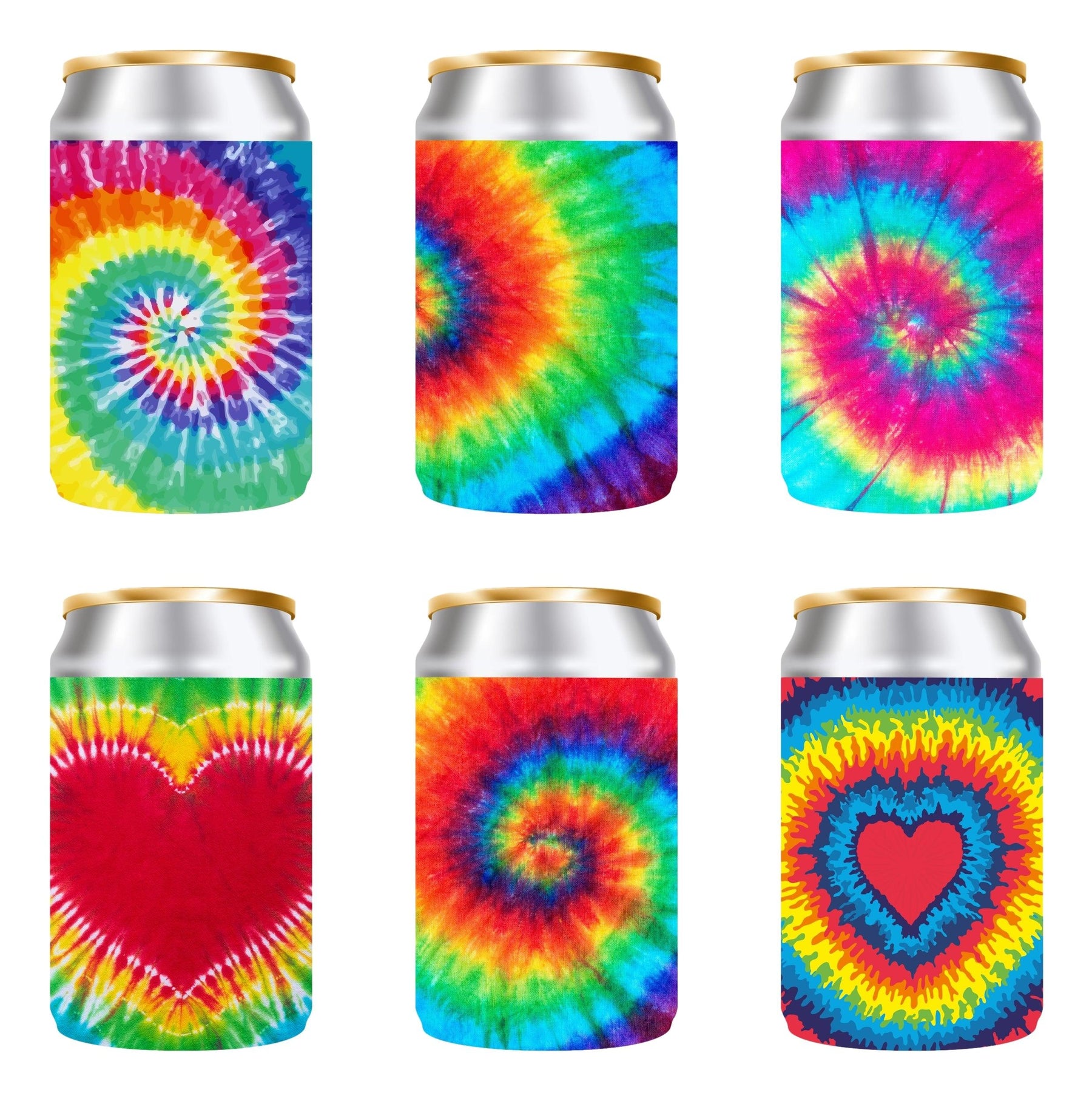 Koozies Sublimation can Koozies 4mm Thick Neoprene Tie Dye