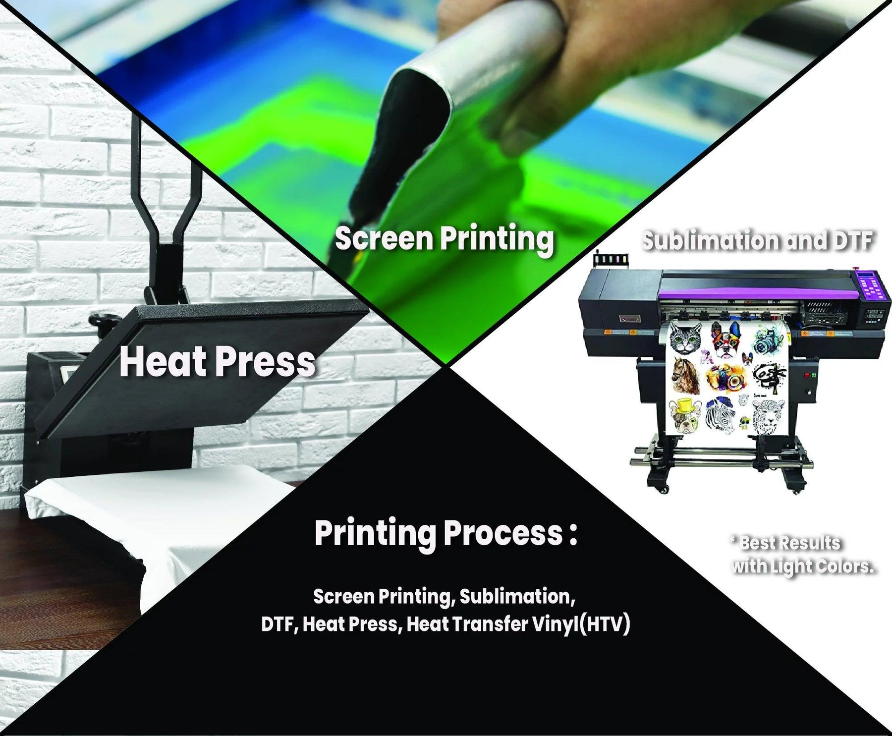 Screen printing sublimation dtf heat press vinyl HTV