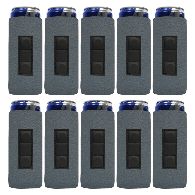Magnetic Slim Can Cooler 12 oz, Blank 3 Magnets 4mm Neoprene - 100 Unit