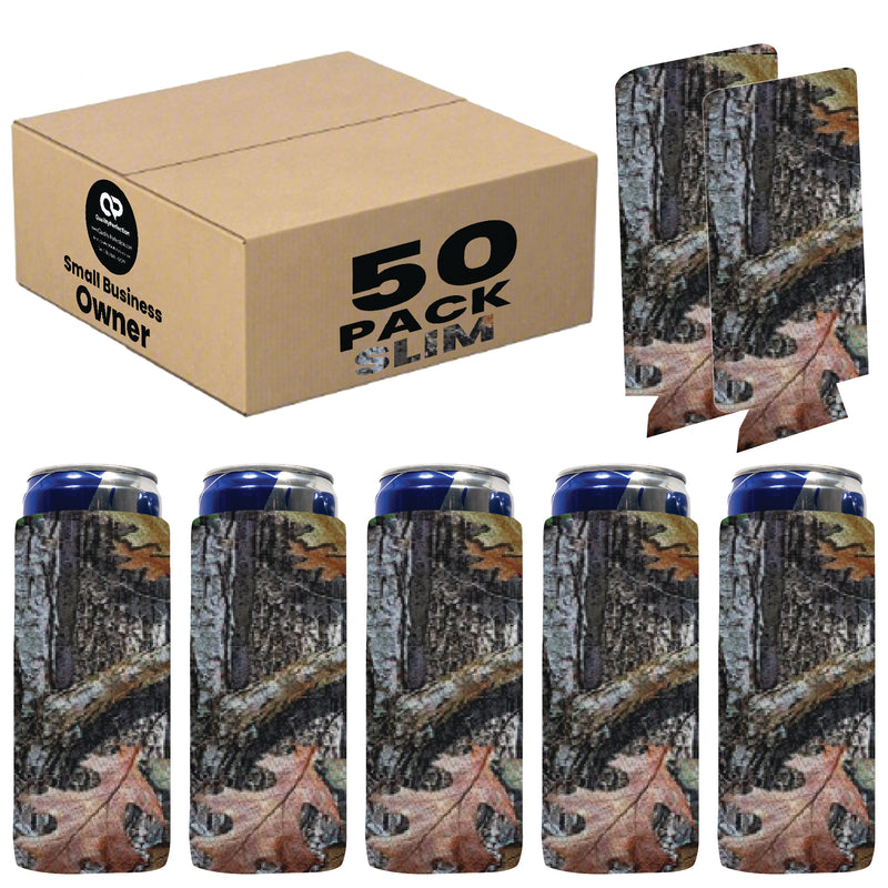 Slim Foam Can Koozie Sleeves 12 oz Blank Skinny Soft Sleeves - 50 Units