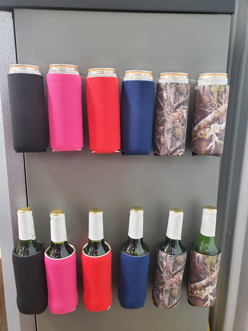 Magnetic Slim Can Cooler 12 oz, Blank 3 Magnets 4mm Neoprene - Bulk, 10 Unit