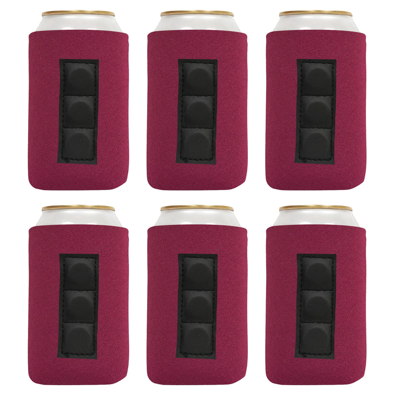 Magnetic Neoprene Can Cooler Sleeve 12 oz Blank Regular Size 4mm Thick - 6 Unit - 3 magnets