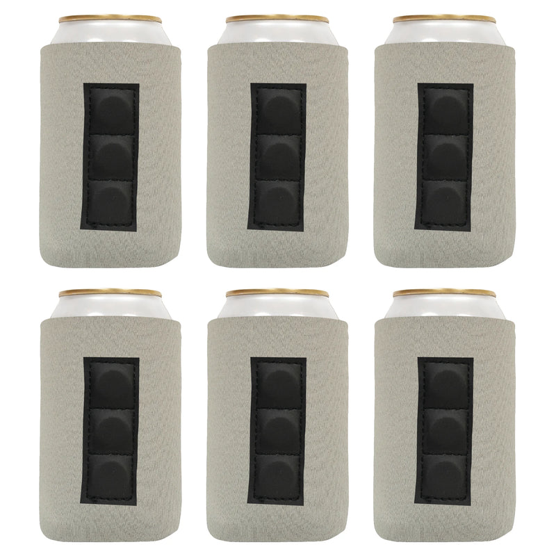 Magnetic Neoprene Can Cooler Sleeve 12 oz Blank Regular Size 4mm Thick - 6 Unit - 3 magnets