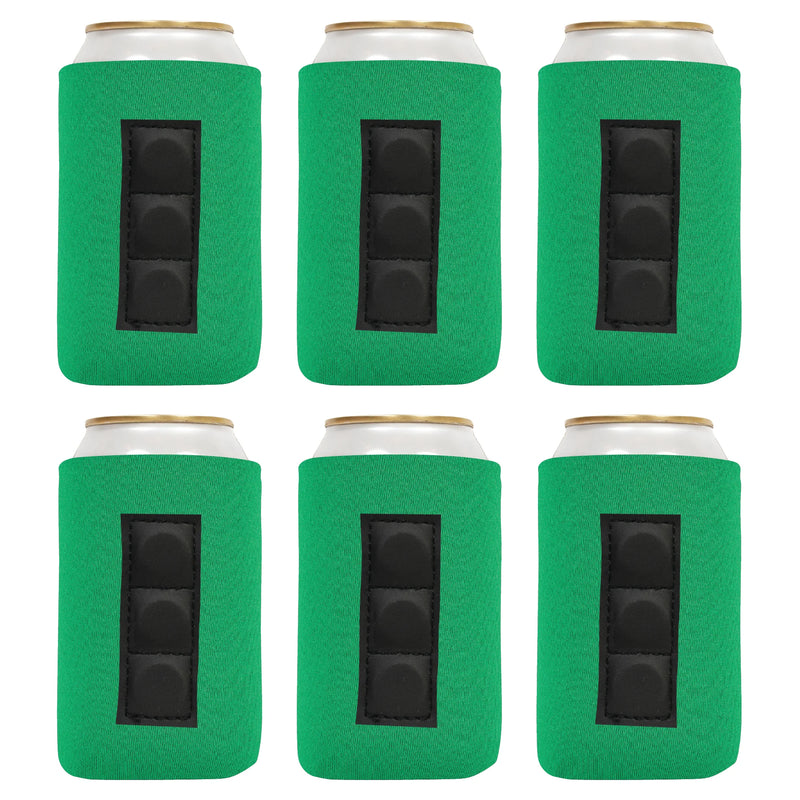 Magnetic Neoprene Can Cooler Sleeve 12 oz Blank Regular Size 4mm Thick - 6 Unit - 3 magnets