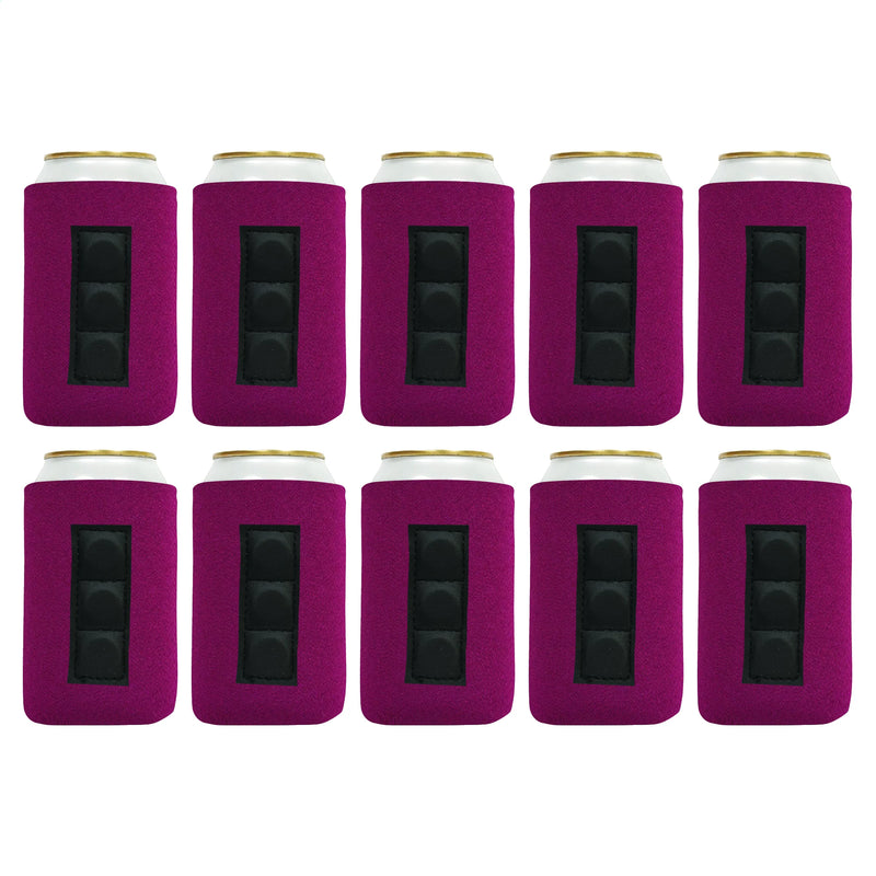 Magnetic Can Cooler Sleeve 12 oz Blank Regular Neoprene 4mm 10 Units - 3 magnets.