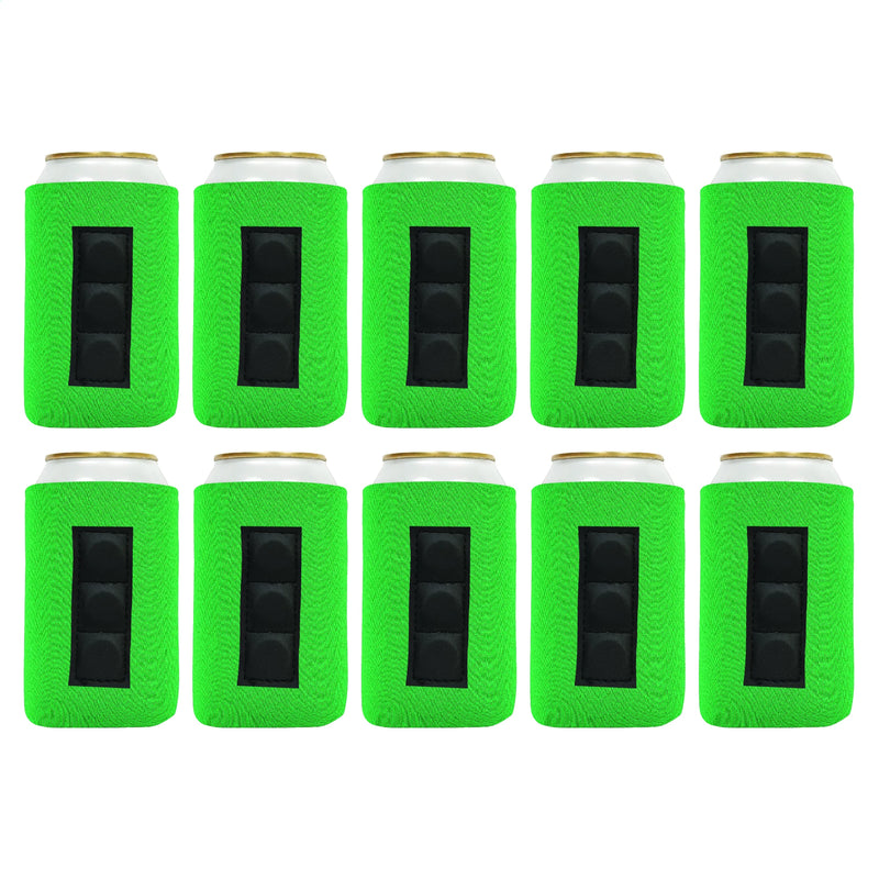 Magnetic Can Cooler Sleeve 12 oz Blank Regular Neoprene 4mm 10 Units - 3 magnets.