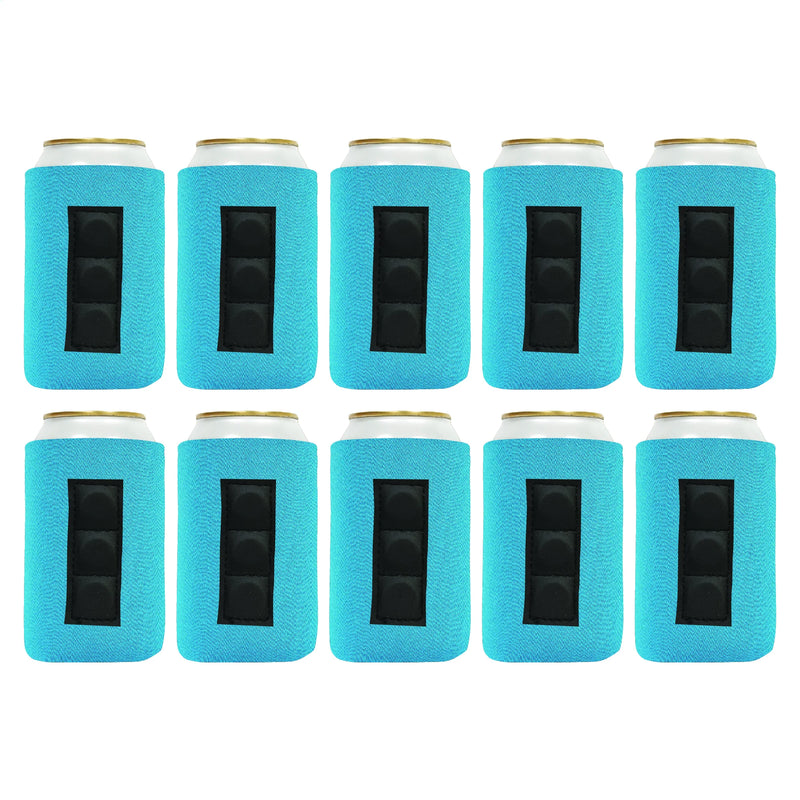 Magnetic Can Cooler Sleeve 12 oz Blank Regular Neoprene 4mm 10 Units - 3 magnets.