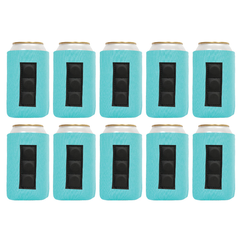Magnetic Can Cooler Sleeve 12 oz Blank Regular Neoprene 4mm 10 Units - 3 magnets.