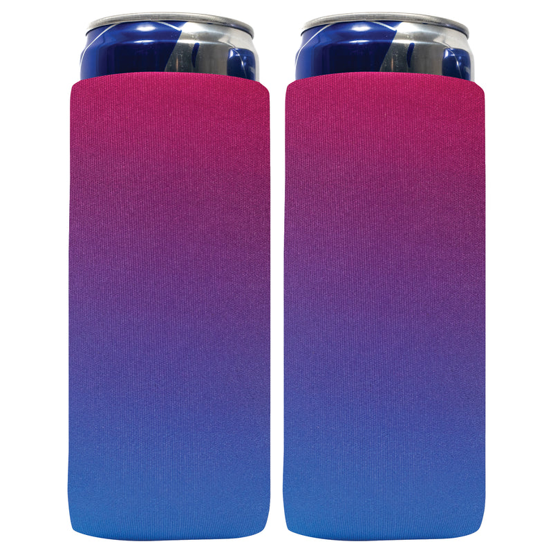 Ombre Slim Can Cooler Sleeves 12oz 4mm Thick Neoprene