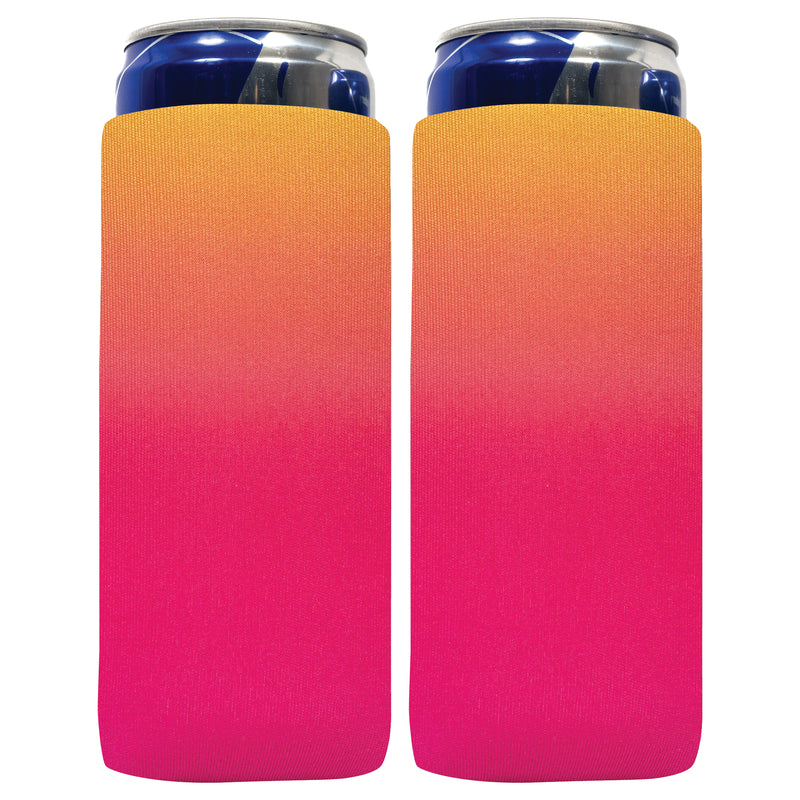 Ombre Slim Can Cooler Sleeves 12oz 4mm Thick Neoprene