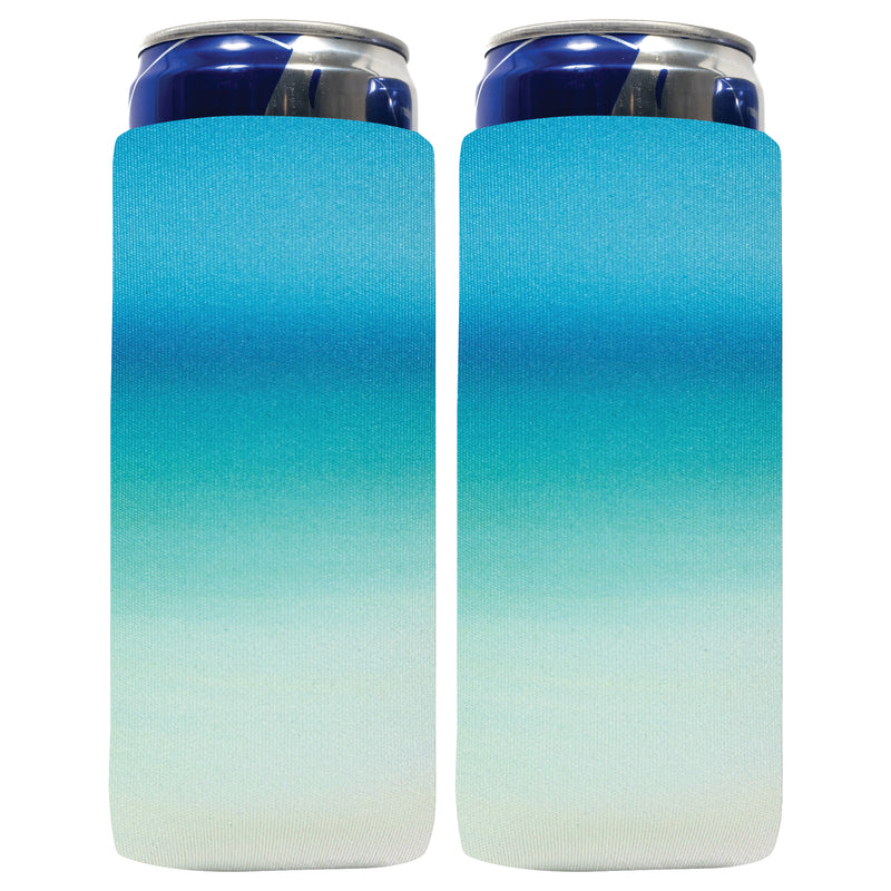 Ombre Slim Can Cooler Sleeves 12oz 4mm Thick Neoprene