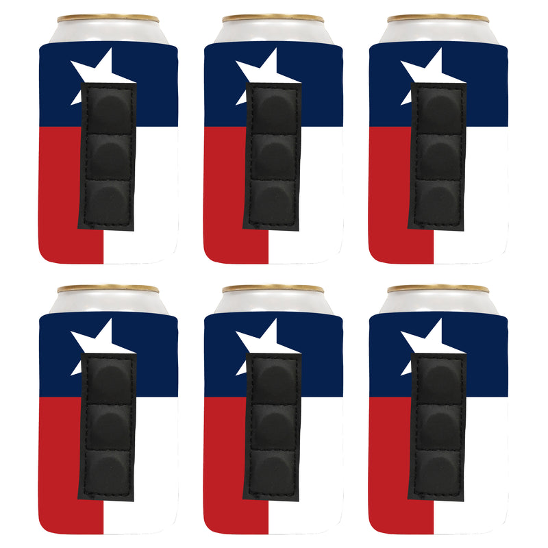 Magnetic Neoprene Can Cooler Sleeve 12 oz Blank Regular Size 4mm Thick - 6 Unit - 3 magnets