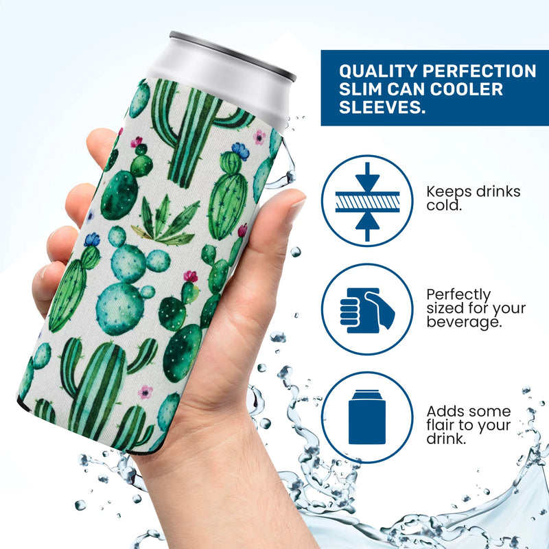 Balloons Slim Can Cooler Sleeves, Neoprene 4mm - 1, 6, 12