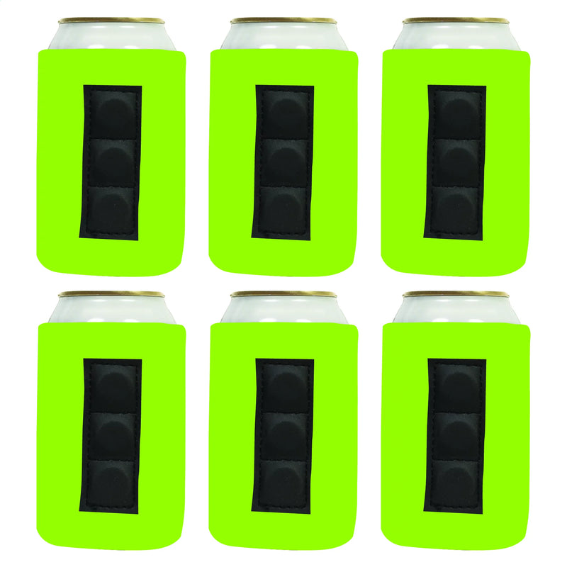 Magnetic Neoprene Can Cooler Sleeve 12 oz Blank Regular Size 4mm Thick - 6 Unit - 3 magnets