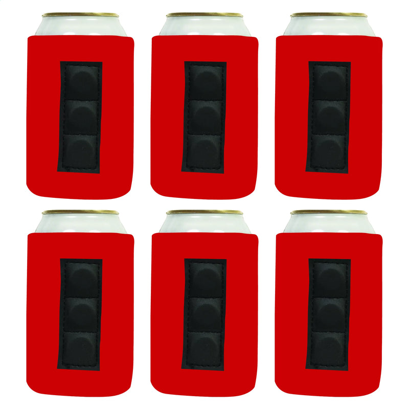 Magnetic Neoprene Can Cooler Sleeve 12 oz Blank Regular Size 4mm Thick - 6 Unit - 3 magnets