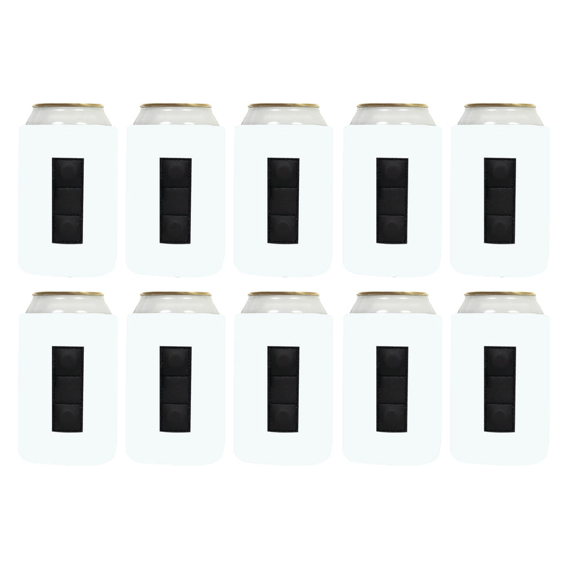 Magnetic Can Cooler Sleeve 12 oz Blank Regular Neoprene 4mm 10 Units - 3 magnets.
