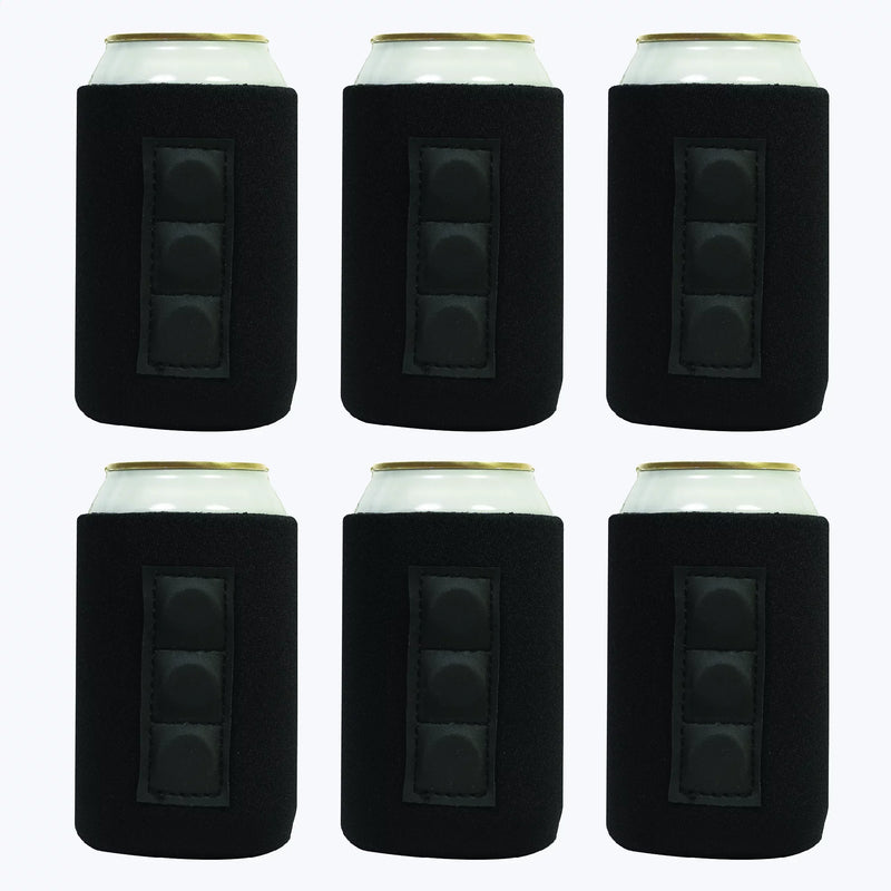 Magnetic Neoprene Can Cooler Sleeve 12 oz Blank Regular Size 4mm Thick - 6 Unit - 3 magnets