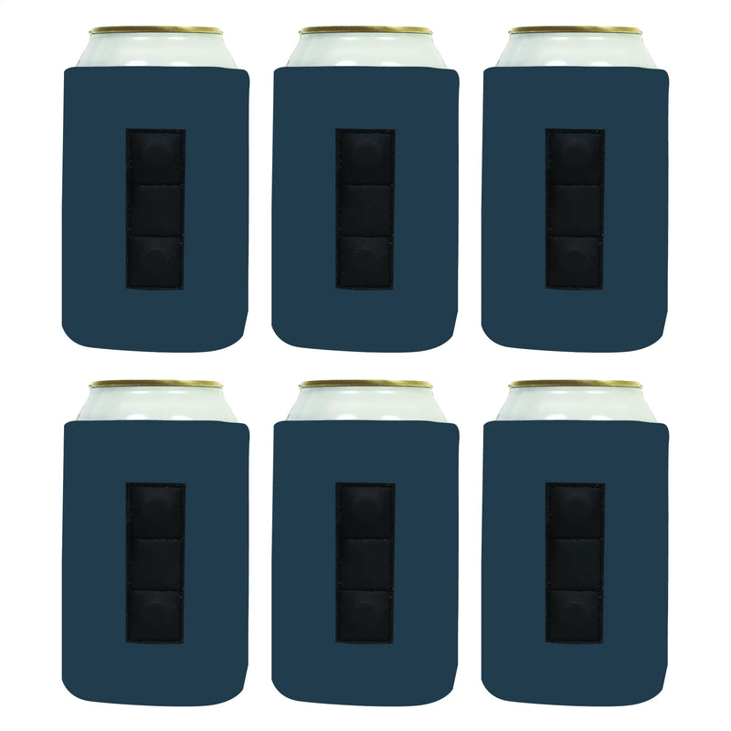 Magnetic Neoprene Can Cooler Sleeve 12 oz Blank Regular Size 4mm Thick - 6 Unit - 3 magnets