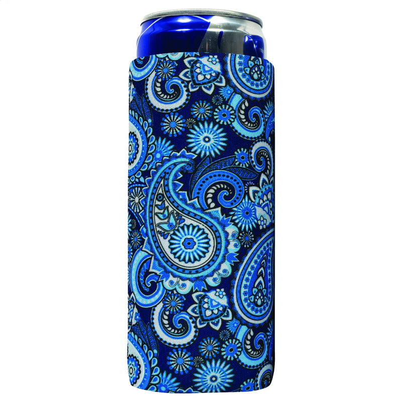 Paisley Slim Koozie, 4mm Neoprene 12 oz - Bright / Old