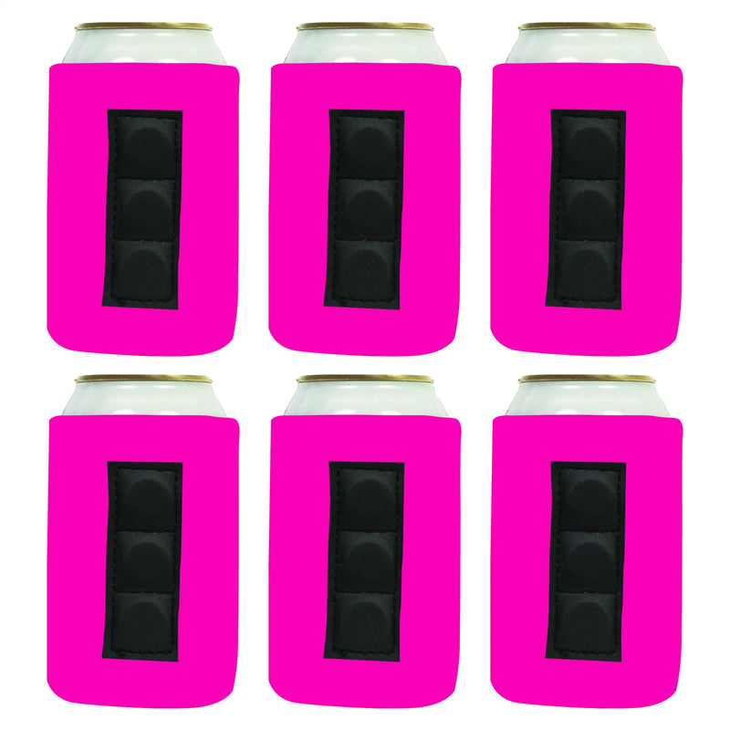 Magnetic Neoprene Can Cooler Sleeve 12 oz Blank Regular Size 4mm Thick - 6 Unit - 3 magnets