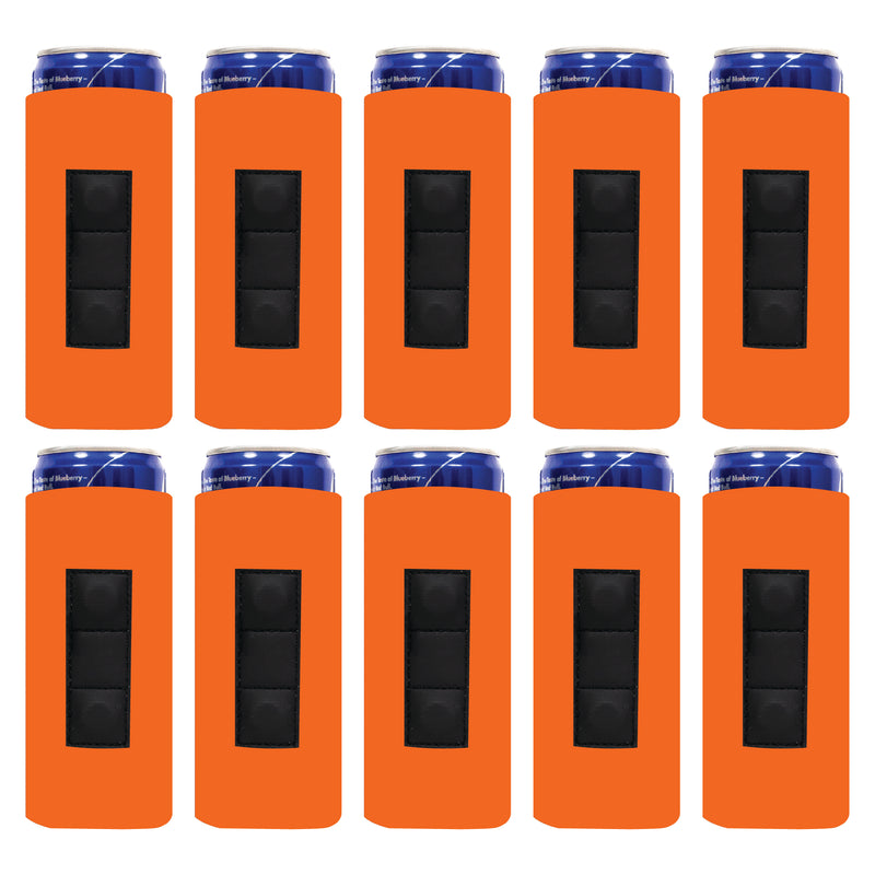 Magnetic Slim Can Cooler 12 oz, Blank 3 Magnets 4mm Neoprene - Bulk, 10 Unit
