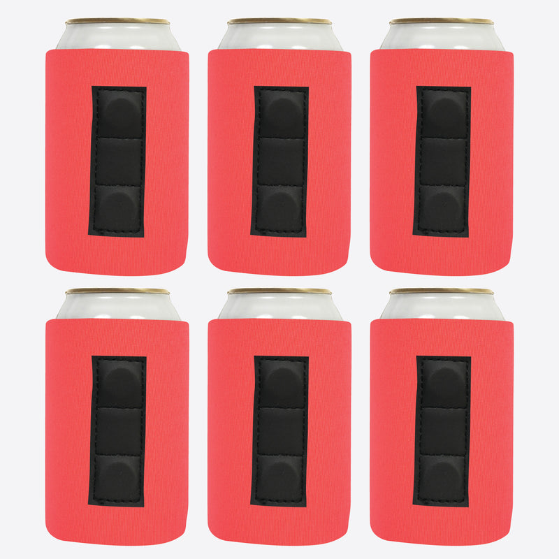 Magnetic Neoprene Can Cooler Sleeve 12 oz Blank Regular Size 4mm Thick - 6 Unit - 3 magnets
