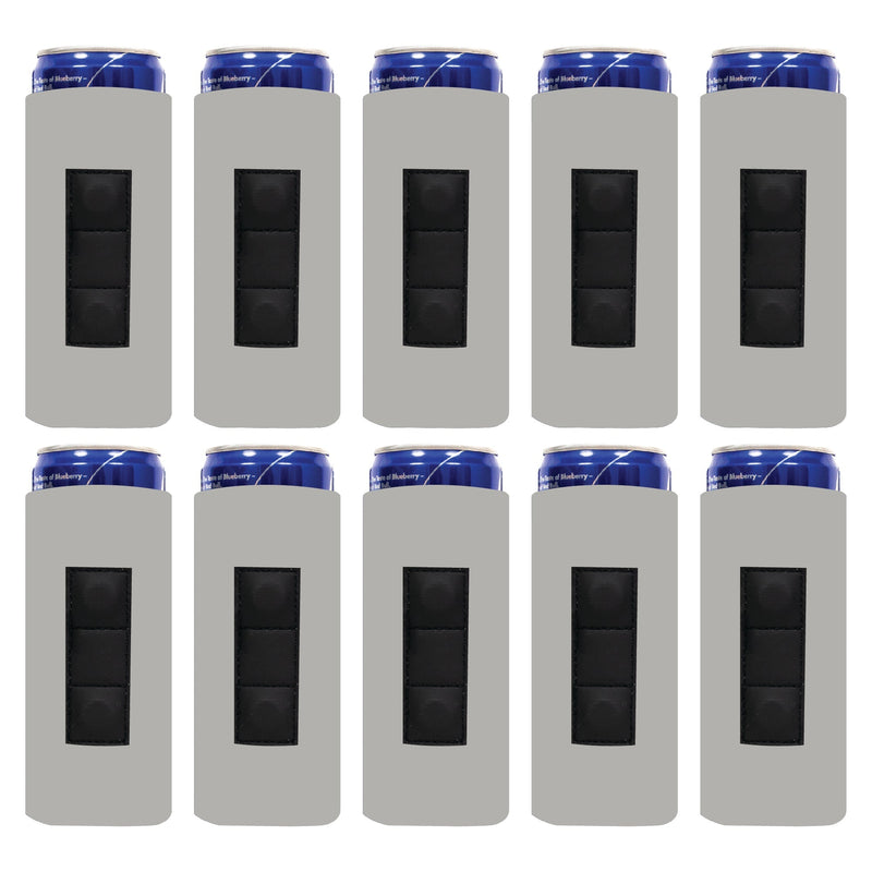Magnetic Slim Can Cooler 12 oz, Blank 3 Magnets 4mm Neoprene - 100 Unit