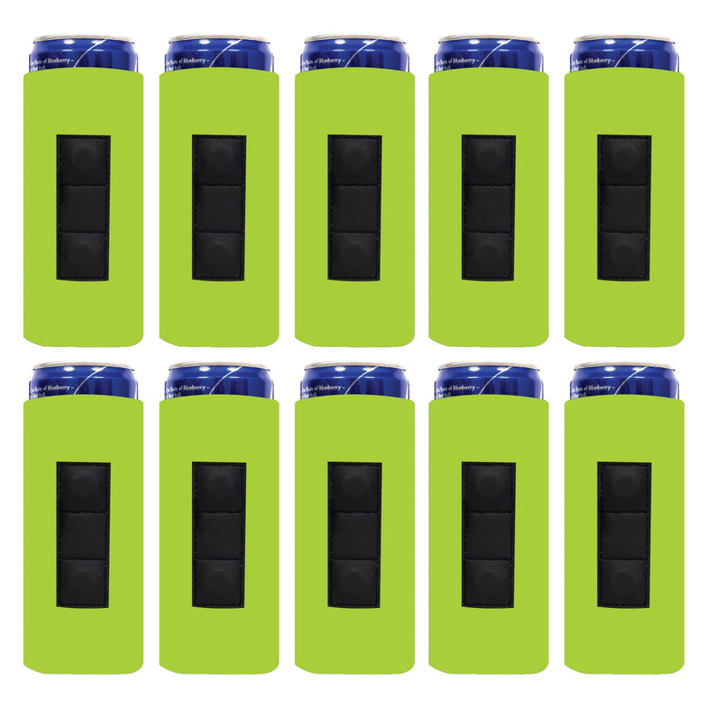 Magnetic Slim Can Cooler 12 oz, Blank 3 Magnets 4mm Neoprene - Bulk, 48 Units