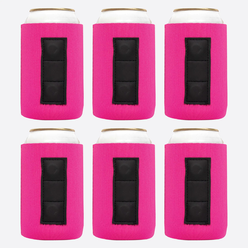 Magnetic Neoprene Can Cooler Sleeve 12 oz Blank Regular Size 4mm Thick - 6 Unit - 3 magnets