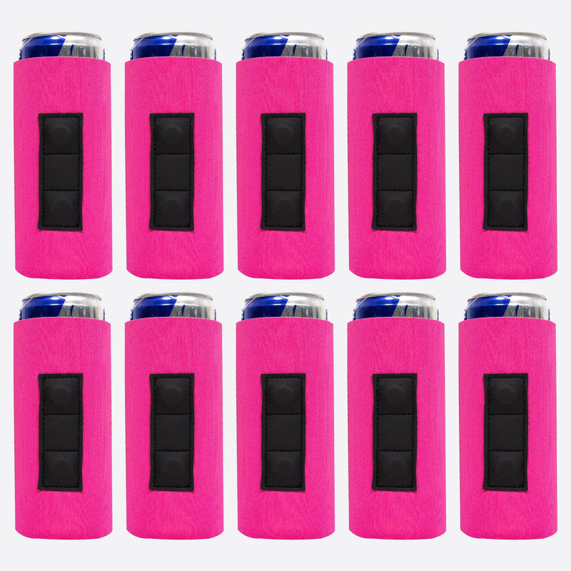 Magnetic Slim Can Cooler Sleeve 12 oz, Skinny Neoprene 10 Unit - QualityPerfection