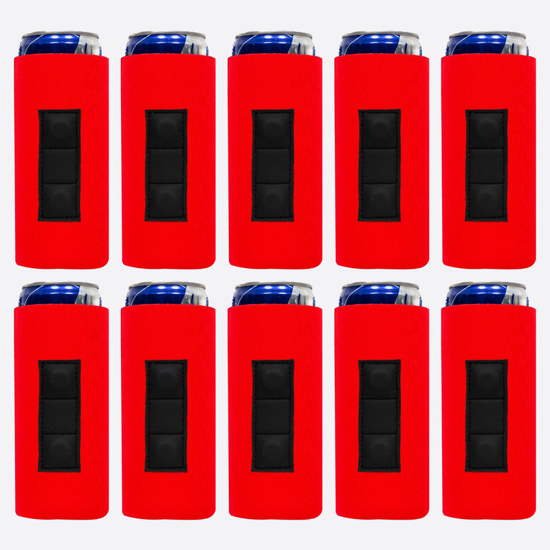 Magnetic Slim Can Cooler Sleeve 12 oz, Skinny Neoprene 10 Unit - QualityPerfection