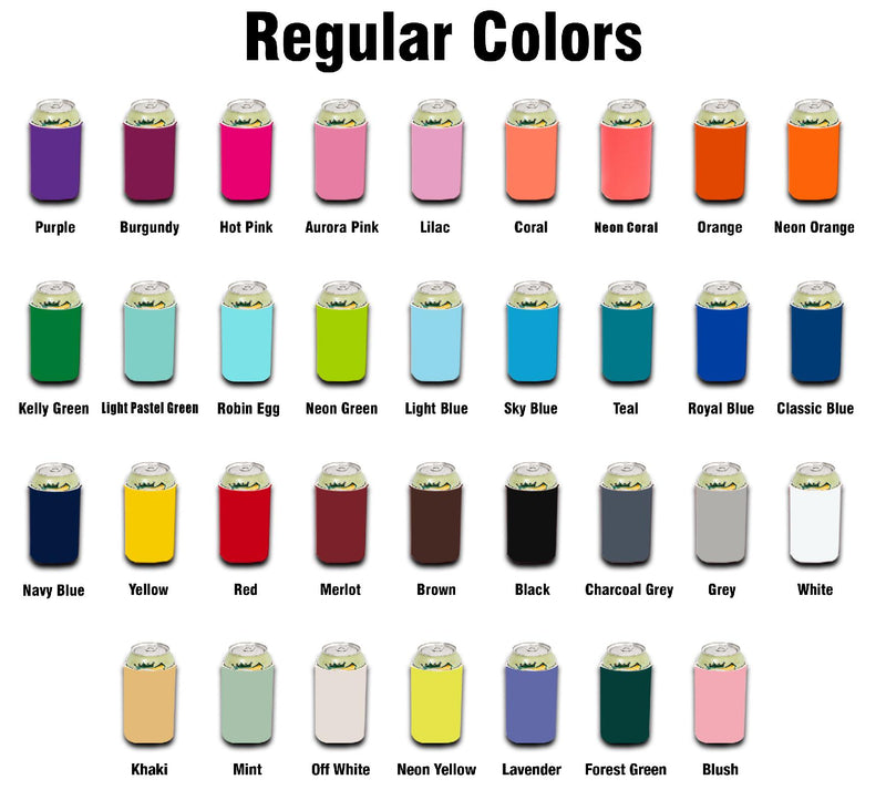 480 Koozies - Bulk - Box of Slim / Regular Neoprene 12 oz