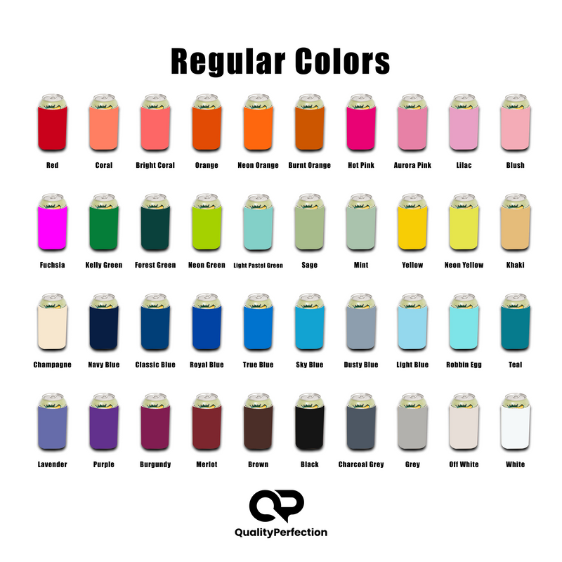 Regular Blank Can Cooler  12 oz Neoprene 4mm Thick 100 Units