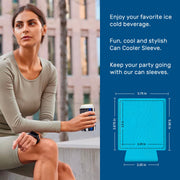 Neoprene Can Cooler Sleeve - 4mm Bulk Regular 12 oz, 24 Pack Coozies - QualityPerfection