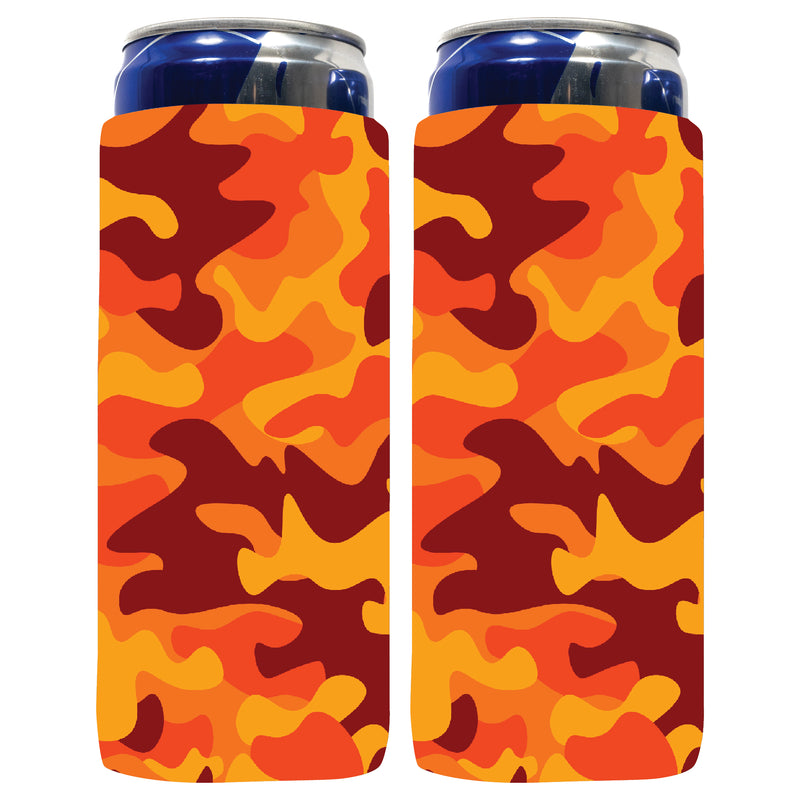 Patterns Slim Can Cooler Sleeves, 12 oz Neoprene 4mm sleeves - 2 Units