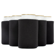 Neoprene Can Cooler Sleeve - Premium 4mm Bulk Regular size, 6 Pack - QualityPerfection