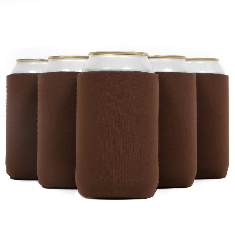 Neoprene Can Cooler Sleeve - Premium 4mm Bulk Regular size, 6 Pack - QualityPerfection