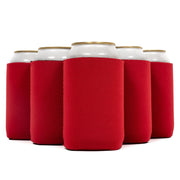Neoprene Can Cooler Sleeve - Premium 4mm Bulk Regular size, 6 Pack - QualityPerfection