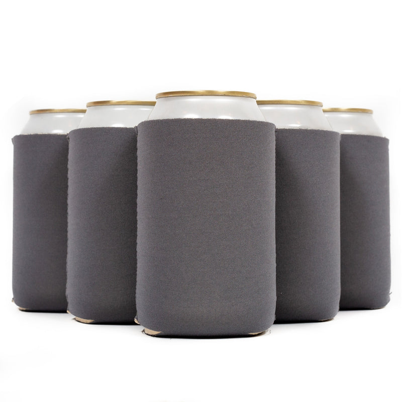 Neoprene Can Cooler Sleeve - Premium 4mm Bulk Regular size, 6 Pack - QualityPerfection
