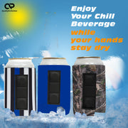 Magnetic Neoprene Can Cooler Sleeve 12 oz Regular Size 4mm Thick 2 Unit - QualityPerfection