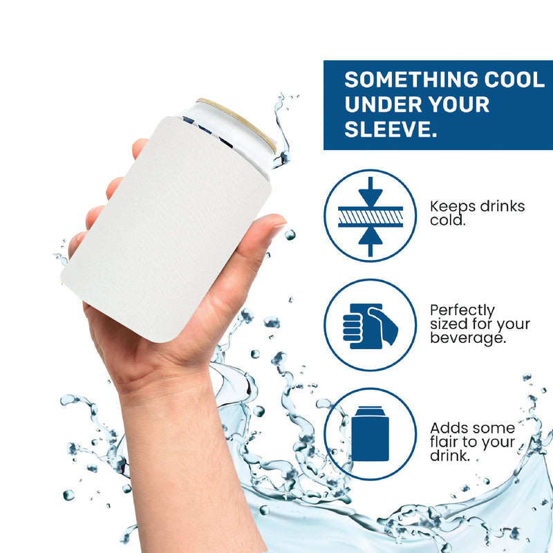 Neoprene Can Cooler Sleeve - Premium 4mm Bulk Regular size, 6 Pack - QualityPerfection