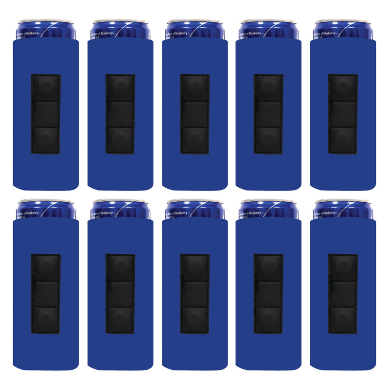 Magnetic Slim Can Cooler 12 oz, Blank 3 Magnets 4mm Neoprene - Bulk, 10 Unit
