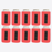 Magnetic Neoprene Can Cooler Sleeve 12 oz Regular Size 4mm Thick 10 Units - QualityPerfection