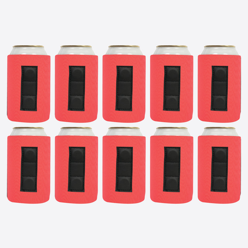 Magnetic Neoprene Can Cooler Sleeve 12 oz Regular Size 4mm Thick 10 Units - QualityPerfection