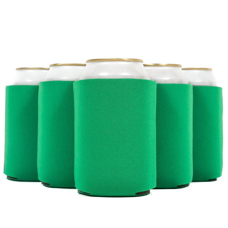 Neoprene Can Cooler Sleeve - Premium 4mm Bulk Regular size, 6 Pack - QualityPerfection