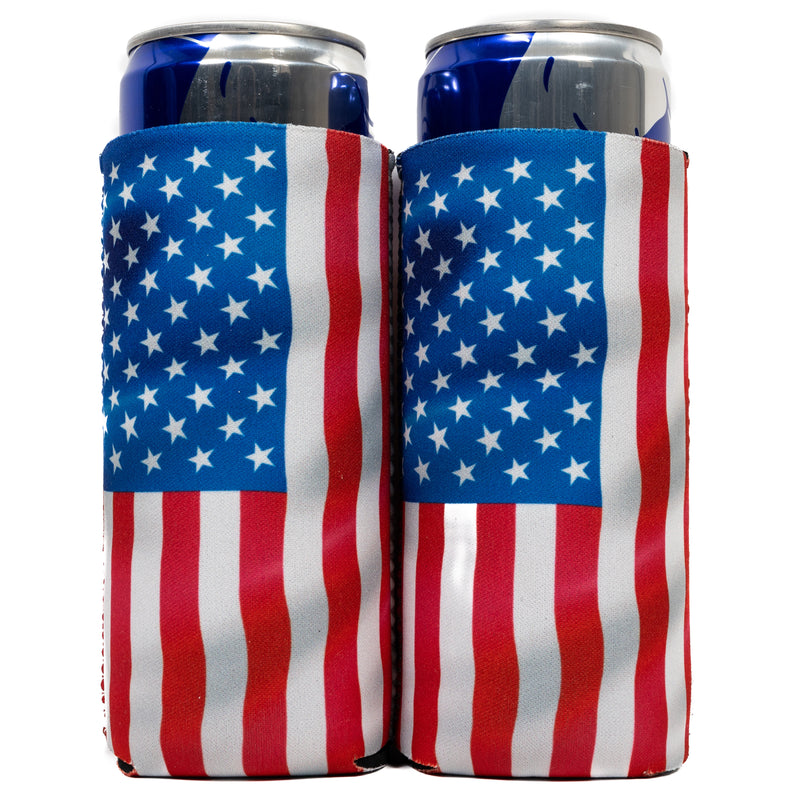 Slim Can Cooler Sleeves (2 Pack) Thermocoolers for 12 oz Tall Skinny Beverage with Gift Package - QualityPerfection