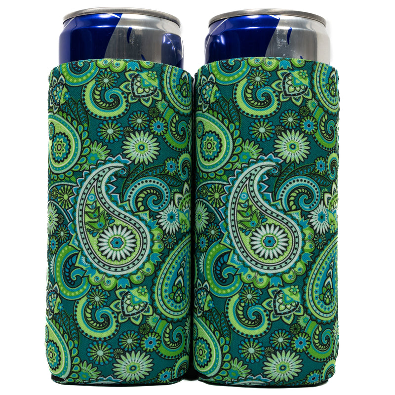 Slim Can Cooler Sleeves (2 Pack) Thermocoolers for 12 oz Tall Skinny Beverage with Gift Package - QualityPerfection