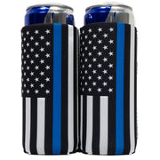 Slim Can Cooler Sleeves (2 Pack) Thermocoolers for 12 oz Tall Skinny Beverage with Gift Package - QualityPerfection