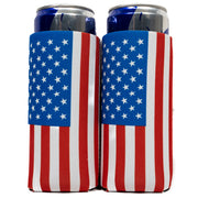 Slim Can Cooler Sleeves (2 Pack) Thermocoolers for 12 oz Tall Skinny Beverage with Gift Package - QualityPerfection