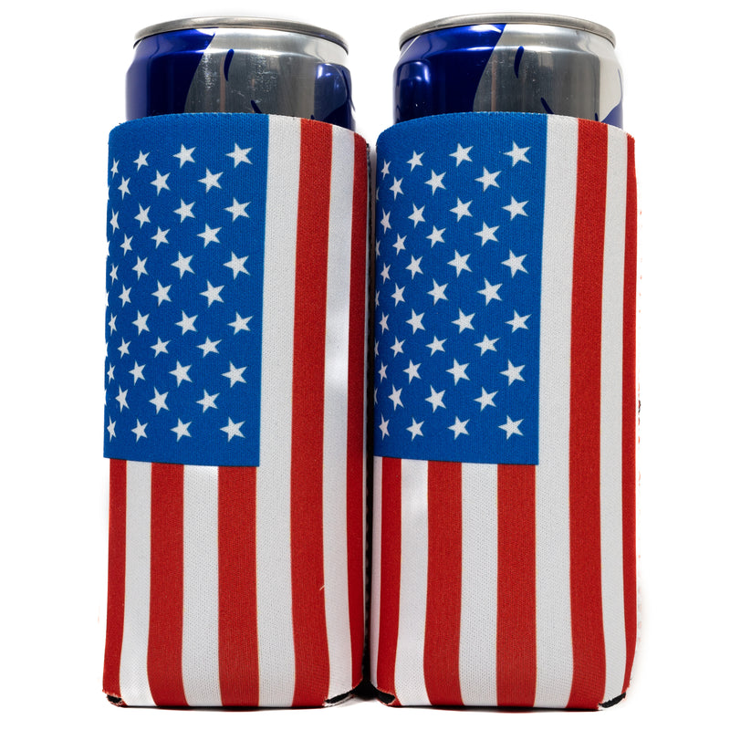 Slim Can Cooler Sleeves (2 Pack) Thermocoolers for 12 oz Tall Skinny Beverage with Gift Package - QualityPerfection